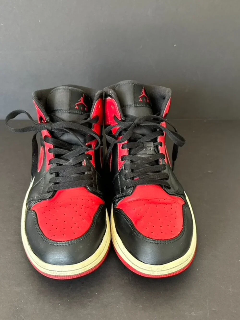Jordan 1 Retro Black Red Sneakers Size 11